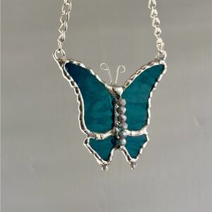 Stained Glass Drippy Butterfly for rear view mirror
